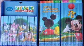 Libros y DVDs "juega y aprende con Mickey y Disney