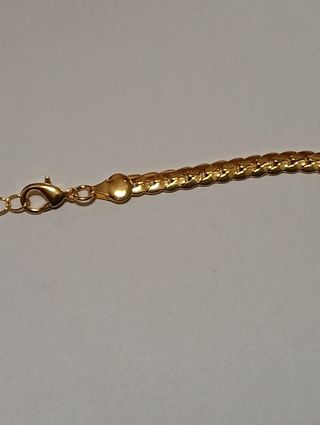 Collar con de acero inoxidable chapado Oro 18K