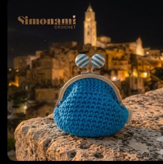 Porta Monete Uncinetto  Notte A Matera