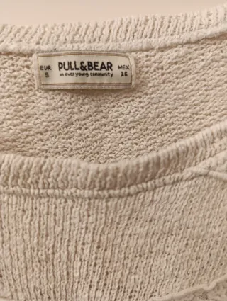 Maglioncino Pull&Bear pizzo bianco XS