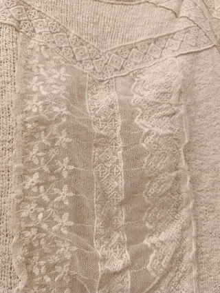 Maglioncino Pull&Bear pizzo bianco XS
