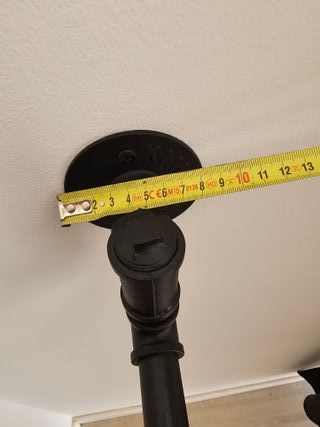 4 Percheros Industriales Tubo Hierro Negro