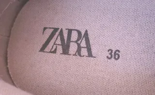 Zapatos náuticos Zara lona gris Talla 36