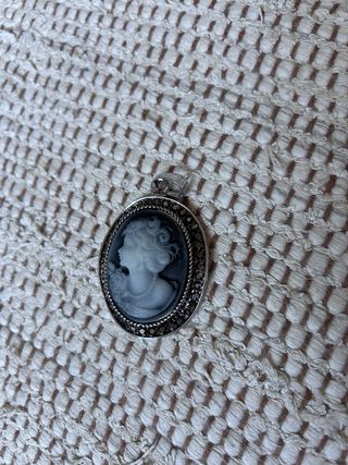 Colgante Camafeo Mujer Plata vintage