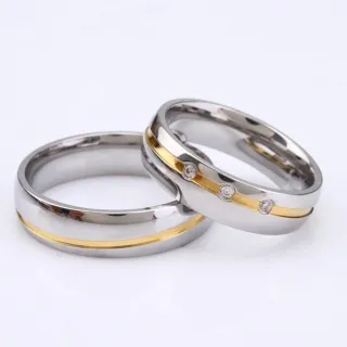 Alianzas Acero 316L + Circonitas Boda
