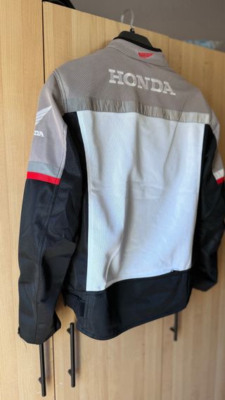 Chaqueta Moto Honda Negra Blanca