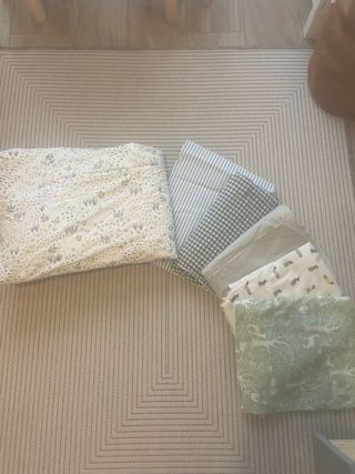 6 fodere per piumone per culla + piumone