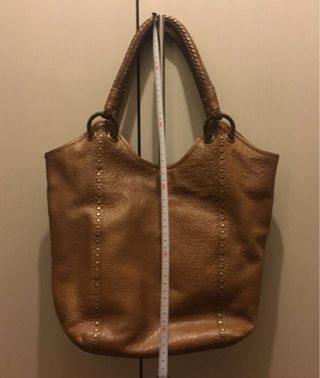 Bolso Adolfo Dominguez Piel Marrón Dorado