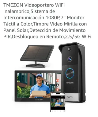 Videoportero TMEZON WiFi Solar 1080P