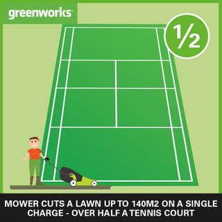 Cortacésped Greenworks GD24LM33K2 24V