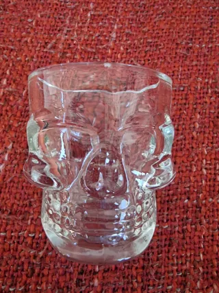 Vasos chupito calavera cristal