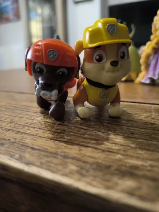 Muñecos Rubble y Zuma Patrulla Canina jugar o mona