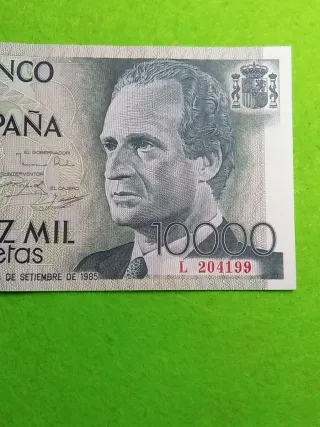 Billete 10000 pesetas Banco de España 1985 serie L