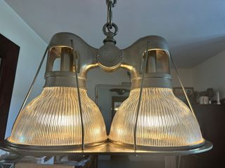 Lámpara Industrial Doble Eichholtz Cristal