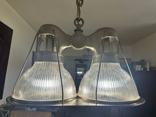 Lámpara Industrial Doble Eichholtz Cristal