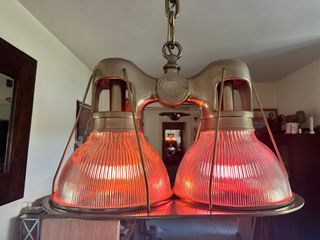 Lámpara Industrial Doble Eichholtz Cristal