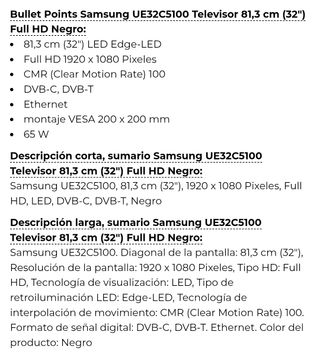Televisor Samsung 32"