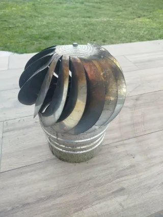 Sombrero extractor chimenea metálico
