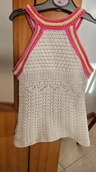 Top de Malha Tamanho 6-7 Anos Zara