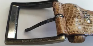 Cinturón Pitón Auténtico Vintage 1988 Made Italy