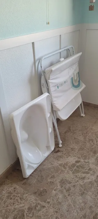 Bañera cambiador plegable