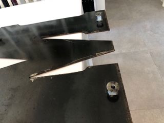 Letra M decorativa metal