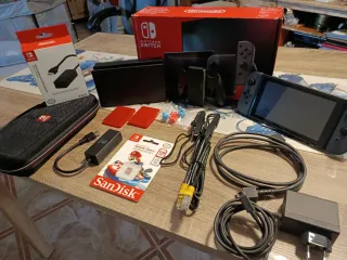 Nintendo Switch Gris V2 + Accesorios