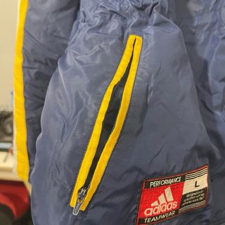 Chaqueta Adidas Vintage Azul y Amarillo Talla L