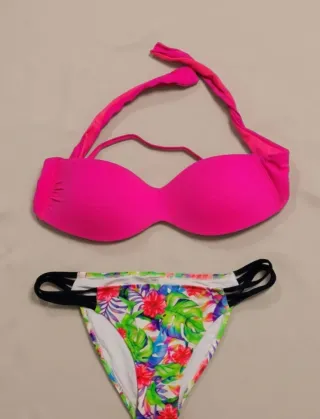 Bikini Calzedonia Rosa y Estampado Tropical