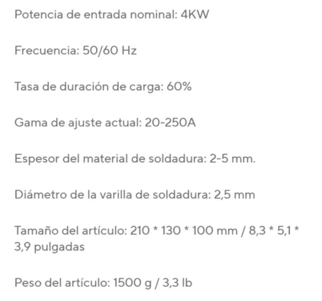 Máquina Soldar Inverter MMA-250