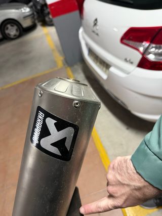 Tubo Escape Akrapovic Titanio 125 Homologado