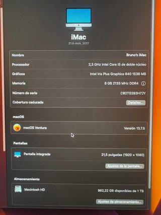 Apple iMac 21,5 (2017) Core i5