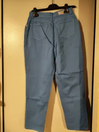 Jeans Vintage Fendissime Taglia 44 Ceruleo