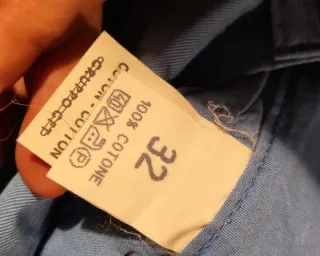 Jeans Vintage Fendissime Taglia 44 Ceruleo