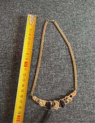 Collar Vintage Latón Envejecido Años 80