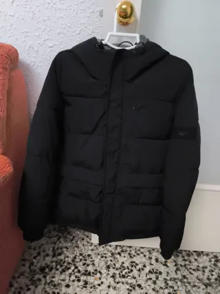 Chaqueta acolchada negra