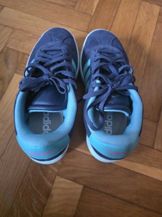 Zapatos Adidas /Azu'Verde Talla 36/