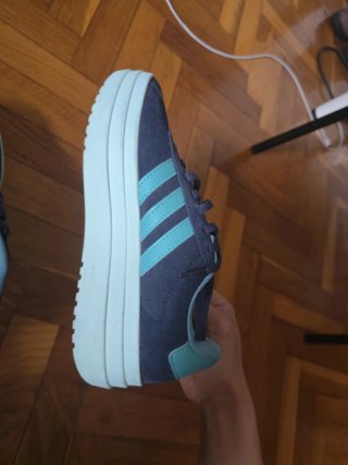 Zapatos Adidas /Azu'Verde Talla 36/
