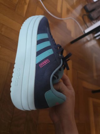 Zapatos Adidas /Azu'Verde Talla 36/