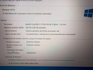 PC sobremesa I7