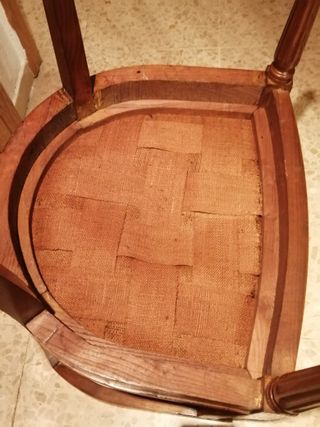 Sillón principios del XX roble y cuero