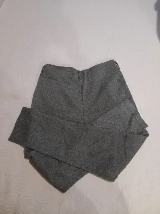 Pantalón jaspeado gris