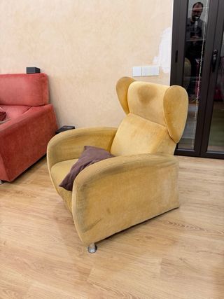 Sillón Relax Tela Terciopelo