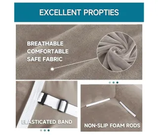 Funda Sofá Terciopelo Elástica 4 Plazas