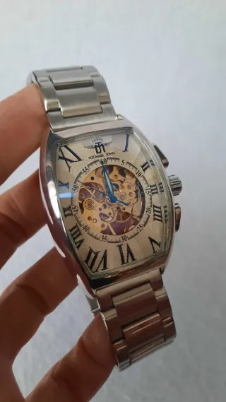Orologio automatico Michael John scheletrato