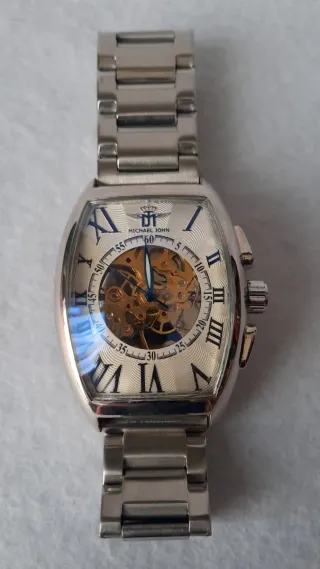 Orologio automatico Michael John scheletrato