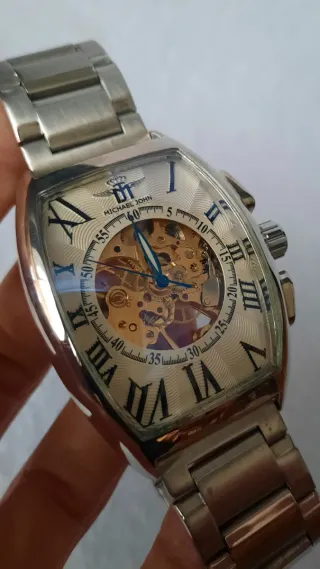 Orologio automatico Michael John scheletrato