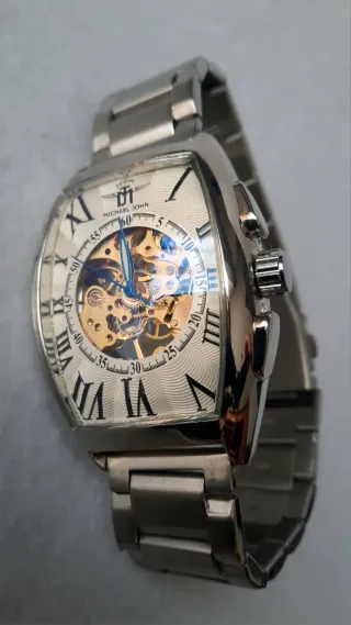 Orologio automatico Michael John scheletrato