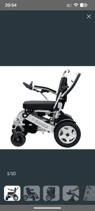 Silla de ruedas eléctrica pleglable a extrenar