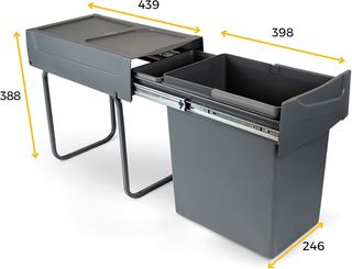 EMUCA - Cubos de Basura bajo Fregadero con fijació